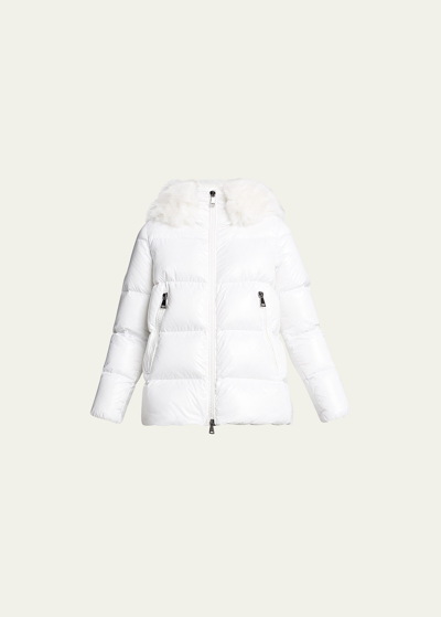 Moncler Laiche Faux Fur Puffer Jacket