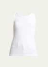 Nili Lotan Coana Rib Tank Top In White