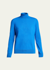 Lafayette 148 Cashmere Turtleneck Sweater In Blue