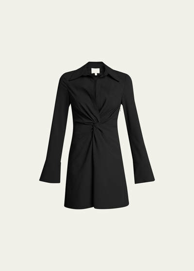 Cinq À Sept Mckenna Twist-front Collared Dress