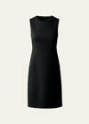 Akris Wool Crepe Dress In Black