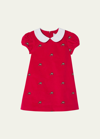 Classic Prep Childrenswear Kids' Girl's Paige Embroidered Dress In Red