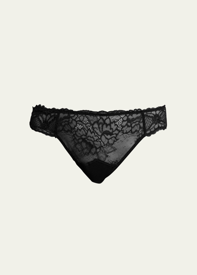 Lise Charmel Sublime En Dentelle Lace Thong In Black