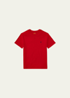 Ralph Lauren Kids' Boy's Logo Embroidered T-shirt In Red
