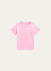 Ralph Lauren Kids' Boy's Cotton Jersey Crewneck Tee In Pink