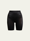 Spanx Womens Very Black Thinstincts® 2.0 High-rise Stretch-satin Shorts Xxl
