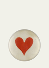 John Derian Heart Dome Paperweight In Neutral