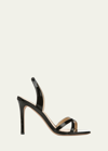 Veronica Beard Analita Patent Leather Halter Sandals In Black