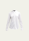 Theory Riduro Organic Cotton Button-up Shirt In White