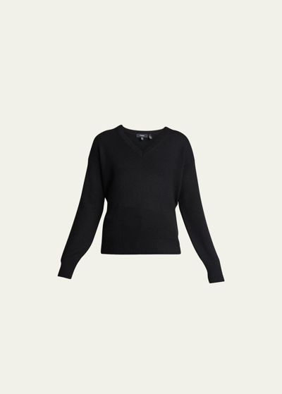 Theory V-neck Easy Cashmere Pullover