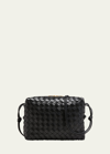 Bottega Veneta Medium Loop Leather Camera Bag In Black  
