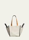 Proenza Schouler White Label Mercer Large Colorblock Leather Tote Bag