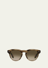 Brunello Cucinelli Men's Nino Photochromic Sunglasses In Brown