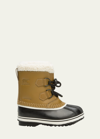 SOREL KID'S WATERPROOF DRAWSTRING DUCK BOOTS, TODDLERS