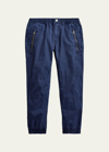 Polo Ralph Lauren Kids' Boy's Poplin Jogger Pants In Blue