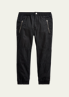 Polo Ralph Lauren Kids' Boy's Poplin Jogger Pants In Black
