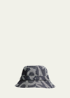 Marc Jacobs Denim Logo-embroidered Bucket Hat In Multi