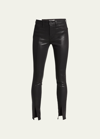 L Agence Jyothi High-rise Split Ankle Jeans In Black