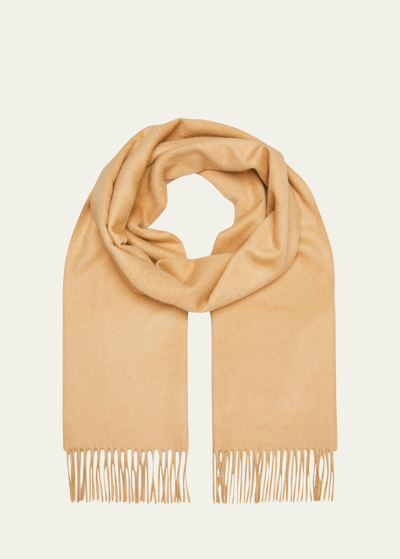 Johnstons Of Elgin Fringe Cashmere Scarf In Metallic