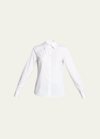 Lafayette 148 Kennedy Button-down Shirt In White