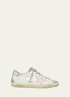 Golden Goose Superstar Mixed Leather Low-top Sneakers In White