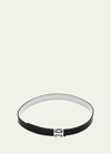 Givenchy 4g Monogram Reversible Buckle Belt In Black