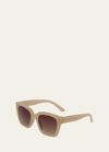 Molo Kid's Solana Block-frame Sunglasses In Solid Color In Brown