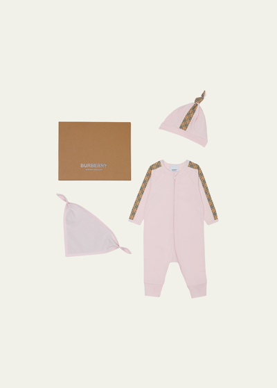 Burberry Kids' Girl's Claude 3-piece Gift Set In White
