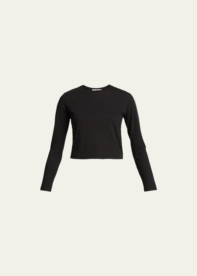 Amo Denim Babe Long-sleeve Tee In Black