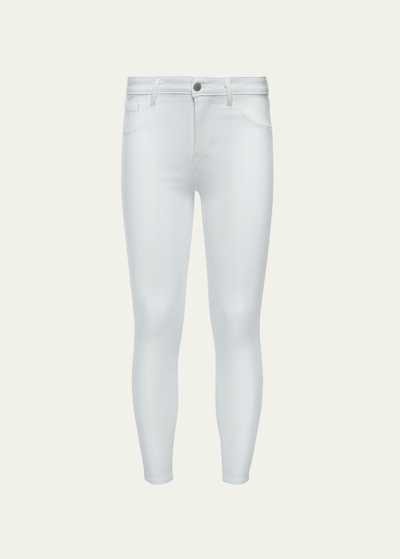 L Agence Margot High-rise Skinny Jeans In White