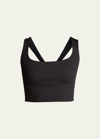 Alo Yoga Chic Ribbed Bra Tank Top In Black