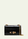 Alexander Mcqueen Jeweled Satchel Bag In Black