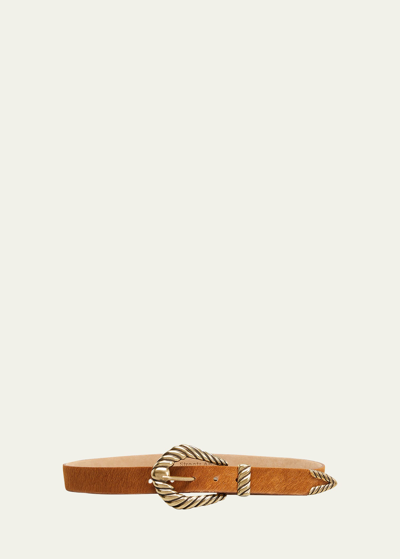 Streets Ahead Calf Hair Buckle Belt