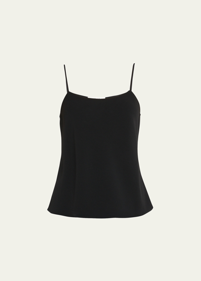 The Row Biggins Matte Satin Camisole Top In Black