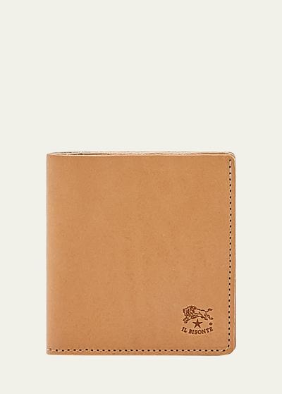 Il Bisonte Men's Slim Bi-fold Leather Wallet