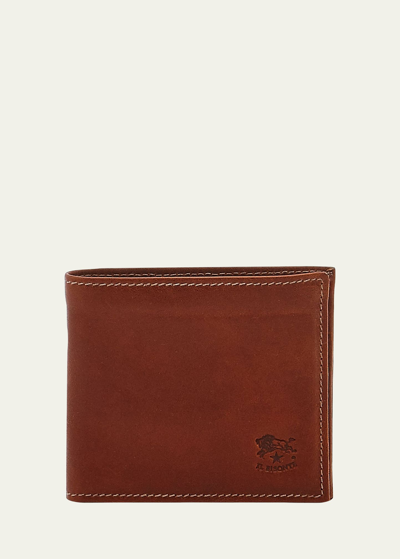 Il Bisonte Men's Vintage Leather Wallet In Brown