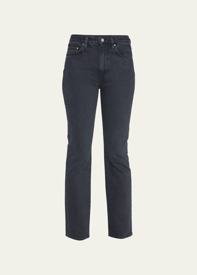 Totême Regular Fit Denim Pants In Grey