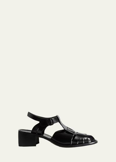 Hereu Pesca Heeled Fisherman Sandals With Ankle Strap