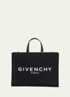 Givenchy G-tote Medium Shopping Bag In Canvas In Black