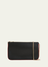 Christian Louboutin Loubila Hybrid Zip Leather Crossbody Bag In Black/loubi