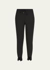 Theory Slouchy Double-knit Jogger Pants In Black