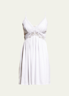 Eberjey The Mademoiselle Lace-trimmed Stretch-tencel™ Modal Chemise In White