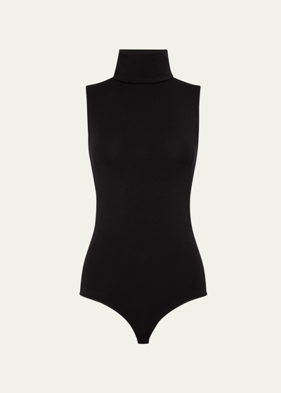 Wolford Sleeveless Turtleneck Viscose Bodysuit