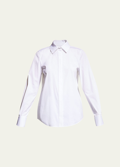 Lafayette 148 Wright Stretch Cotton Shirt