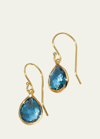 Ippolita Teeny Teardrop Earrings In 18k Gold In Metallic