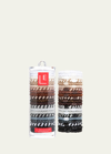 L Erickson Grab & Go Pony Elastics Luxe Tube, Set Of 21 In Black