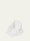Jennifer Behr Voilette Skinny Headband W/ Pearly Veil In White