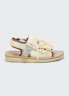 Suicoke Was 4ab Beaded Tassel Sporty Sandals In Neutral