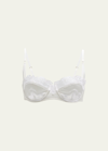 Kiki De Montparnasse Sensuel Lace-trim Underwire Balconette Bra In White