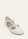 Burberry Girl's Jesse Ballerina Flats, Toddlers/kids In White